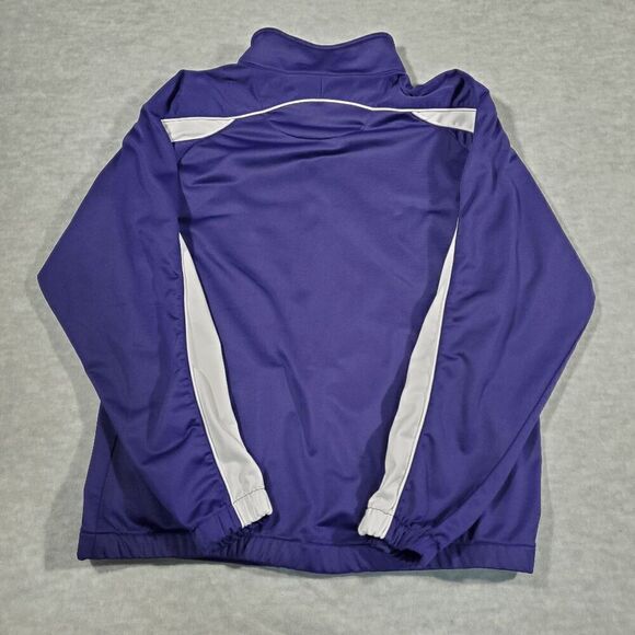 Mizuno Jacket Womens Large Purple Athletic Training Casual Performance Full Zip - Picture 6 of 7
